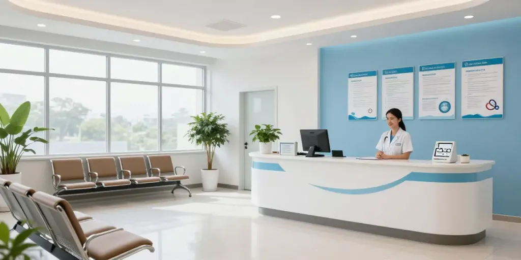 Situs slot in a healthcare setting emphasizing patient care, modern clinic, trusted medical services, and compassionate healthcare provider.